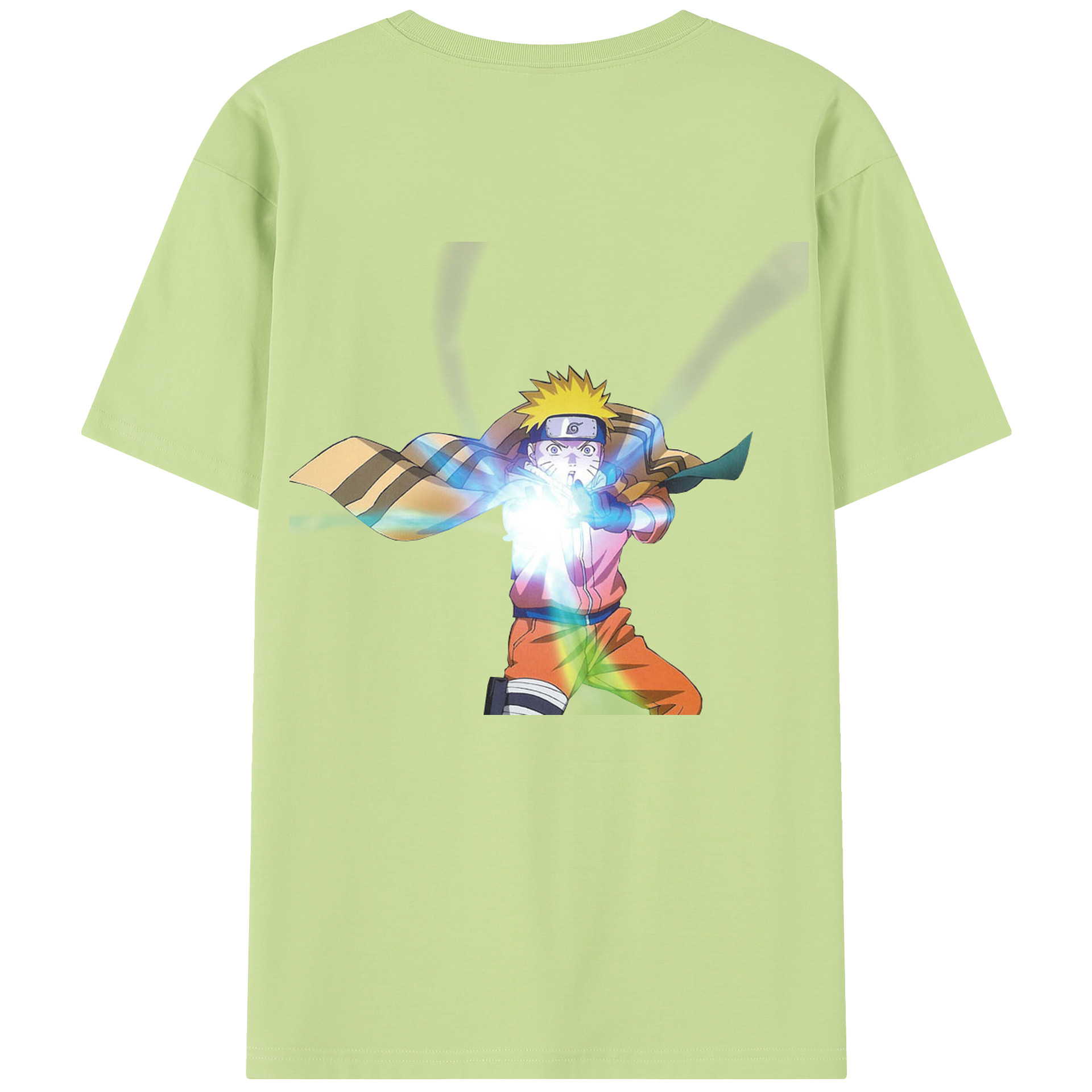 （画像用） NARUTO -ナルト- うずまき ナルト Uzumaki Naruto 綿100％半袖Tシャツ（背面プリント）